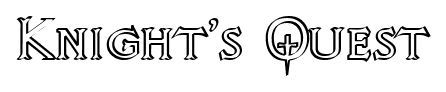 Knight’s Quest font